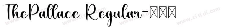 ThePallace Regular字体转换